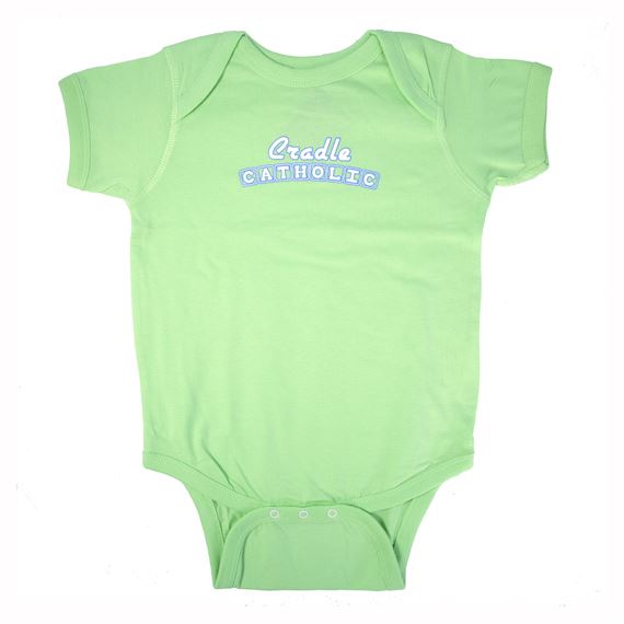 CATHOLIC ONESIE GREEN